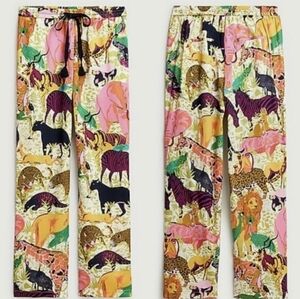 J. Crew Drapey Wide-leg Pant in Ratti Safari Print Sz2